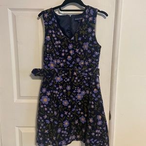 Princes Highway Floral Corduroy Dress with Belt